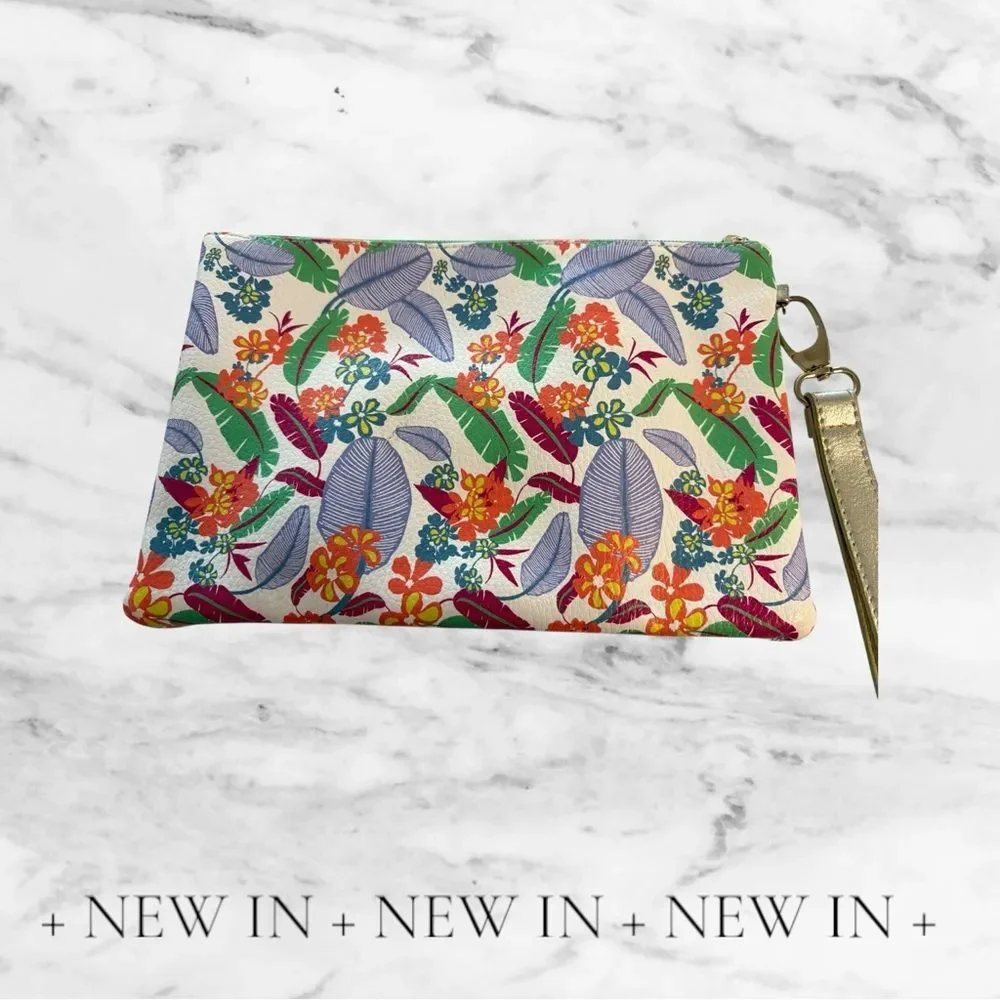 Floral Print Wristlet‎ Clutch